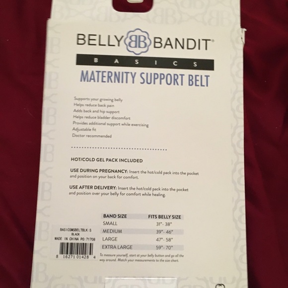 Belly Bandit Maternity Support Belt Black Small - Picture 5 of 8